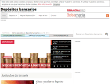 Tablet Screenshot of hipotecasydepositos.com